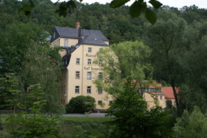 Außenansicht Fabrikgebäude